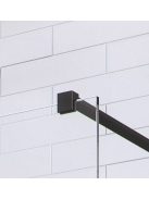 Radaway Modo New Black II Walk-in fekete zuhanyfal 120 átlátszó