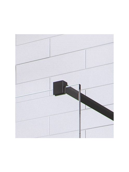 Radaway Modo New Black II Walk-in fekete zuhanyfal 120 átlátszó