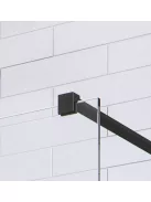Radaway Modo New Black II Walk-in fekete zuhanyfal 150 átlátszó