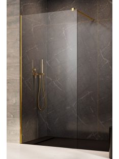   Radaway Modo New Gold II Walk-in arany zuhanyfal 60 átlátszó