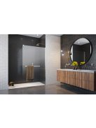 Radaway Modo New II Walk-in zuhanyfal törölközőtartóval 155 átlátszó