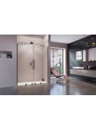 Radaway Furo Black DWD fekete zuhanyajtó 150 átlátszó