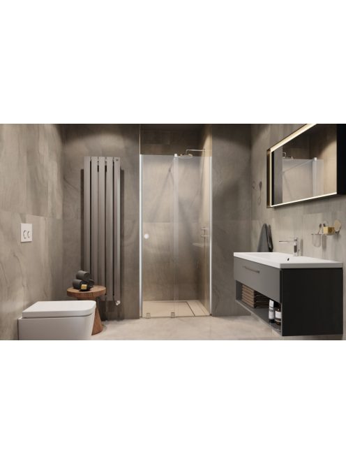 Radaway Furo DWJ RH zuhanyajtó 90 átlátszó balos