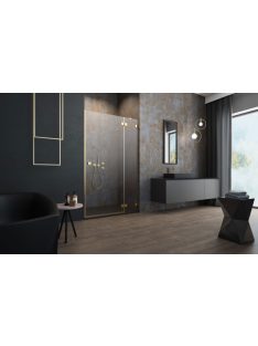   Radaway Essenza Pro Gold DWJ arany zuhanyajtó 90 átlátszó balos