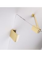 Radaway Essenza Pro Gold PND II arany kádparaván 100 átlátszó jobbos