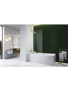   Radaway Essenza Pro Gold PND II arany kádparaván 130 átlátszó jobbos