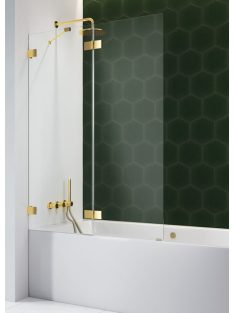   Radaway Essenza Pro Gold PND II arany kádparaván 140 átlátszó balos