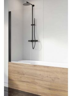   Radaway Nes Black PNJ I fekete kádparaván 80 átlátszó jobbos