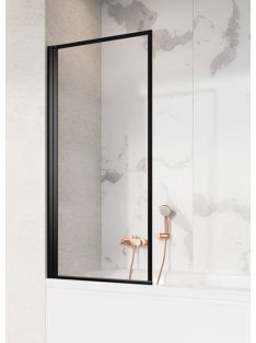   Radaway Nes Black PNJ I Frame fekete kádparaván 100 átlátszó balos