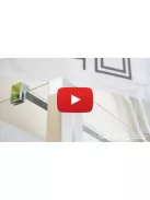 Radaway Nes PDD II íves zuhanykabin 100x80 átlátszó