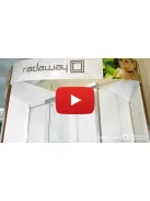 Radaway Idea Black PDD íves fekete zuhanykabin 80x90 átlátszó