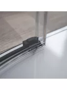 Radaway Idea Black PDD íves fekete zuhanykabin 120x80 átlátszó