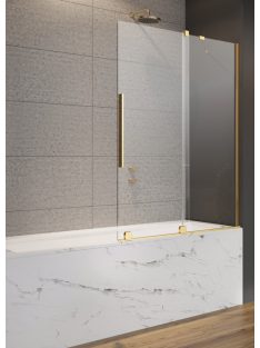   Radaway Furo Gold PND II arany kádparaván 160 átlátszó balos