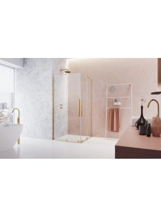   Radaway Furo Gold KDD szögletes arany zuhanykabin 80x80 átlátszó