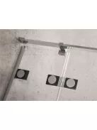 Radaway Euphoria PDD íves zuhanykabin 100x100 átlátszó