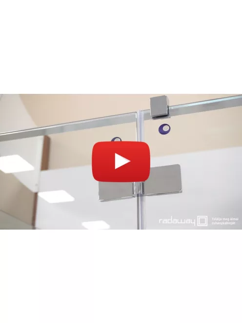 Radaway Euphoria PDD íves zuhanykabin 100x100 átlátszó