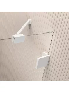   Radaway Essenza Pro White PDD íves fehér zuhanykabin 90x100 átlátszó