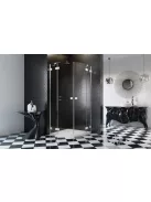 Radaway Essenza Pro White PDD íves fehér zuhanykabin 90x100 átlátszó
