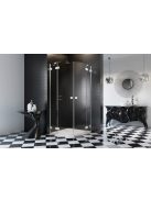 Radaway Essenza Pro White PDD íves fehér zuhanykabin 100x100 átlátszó