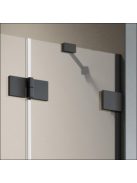 Radaway Essenza Pro Black KDD szögletes fekete zuhanykabin 100x80 átlátszó