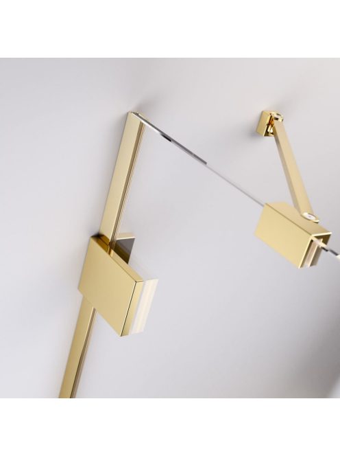Radaway Essenza Pro Gold KDD szögletes arany zuhanykabin 80x100 átlátszó