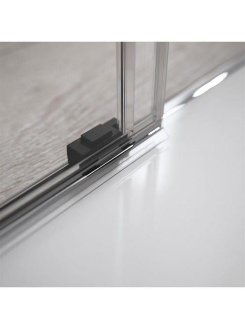 Radaway Idea Black KDD szögletes fekete zuhanykabin 90x90 átlátszó