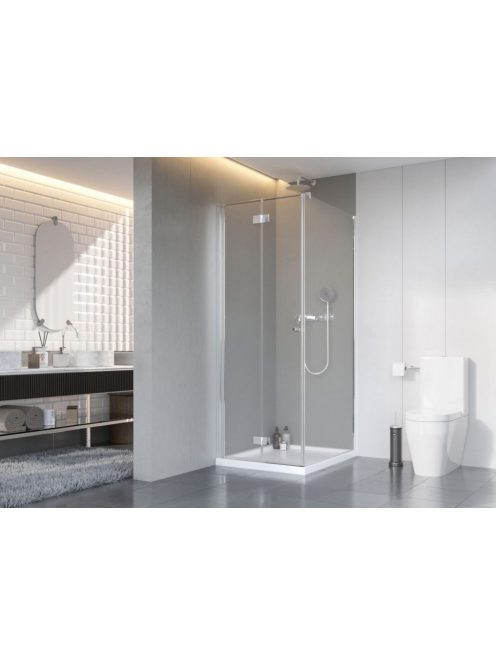 Radaway Nes KDJ-B szögletes zuhanykabin 90x80 átlátszó jobbos