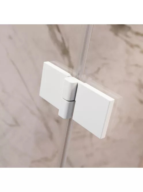 Radaway Essenza Pro White KDJ szögletes fehér zuhanykabin 80x80 átlátszó balos