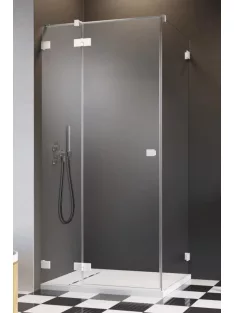   Radaway Essenza Pro White KDJ szögletes fehér zuhanykabin 90x90 átlátszó jobbos