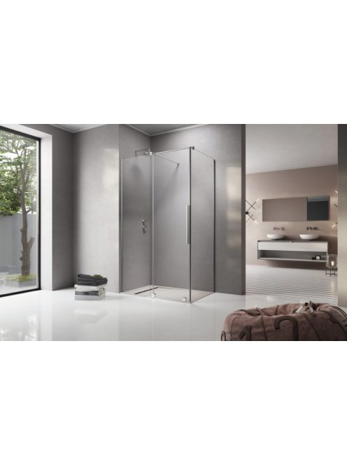 Radaway Furo KDJ szögletes zuhanykabin 140x75 átlátszó balos