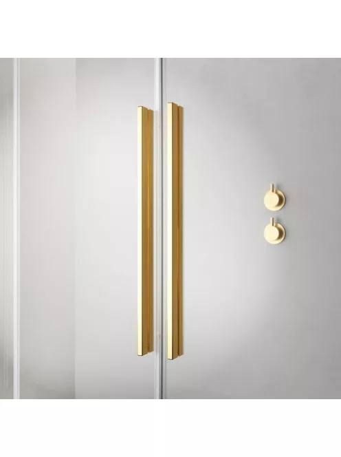 Radaway Furo Gold KDJ szögletes arany zuhanykabin 100x75 átlátszó balos
