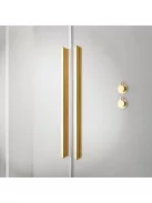 Radaway Furo Gold KDJ szögletes arany zuhanykabin 110x110 átlátszó balos