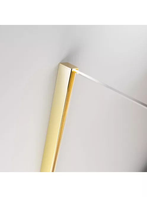 Radaway Furo Gold KDJ szögletes arany zuhanykabin 130x75 átlátszó balos