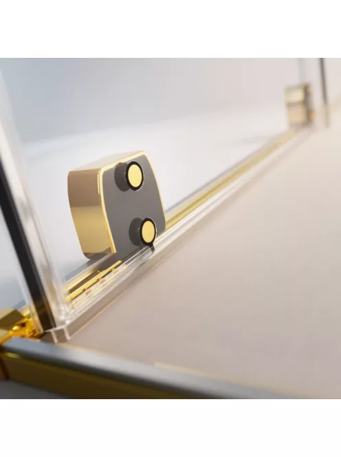 Radaway Furo Gold KDJ szögletes arany zuhanykabin 140x75 átlátszó jobbos