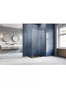 Radaway Furo Gold KDJ szögletes arany zuhanykabin 160x70 átlátszó jobbos