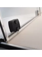 Radaway Furo Black KDJ szögletes fekete zuhanykabin 130x110 átlátszó jobbos