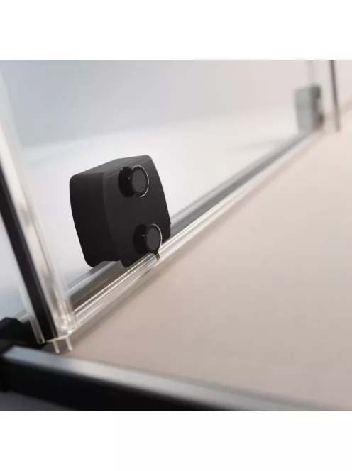 Radaway Furo Black KDJ szögletes fekete zuhanykabin 130x110 átlátszó jobbos