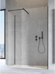   Radaway Modo X Black III Walk-in fekete zuhanyfal 90x140 átlátszó