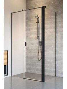   Radaway Nes Black KDS II szögletes fekete zuhanykabin 90x100 átlátszó jobbos