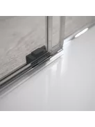 Radaway Idea Black KDJ+S szögletes fekete zuhanykabin 160x75 átlátszó jobbos