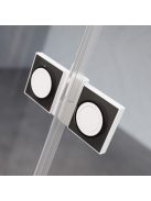 Radaway Essenza Pro White PND II fehér kádparaván 110 átlátszó