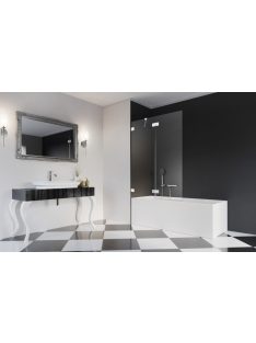   Radaway Essenza Pro White PND II fehér kádparaván 120 átlátszó