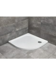   Radaway Delos A íves zuhanytálca 85x85 fehér, ajándék szifonnal