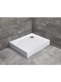   Radaway Delos D szögletes zuhanytálca lábbal 80x75 balos, fehér, ajándék szifonnal