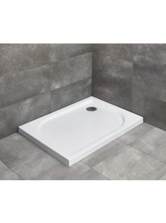   Radaway Delos D szögletes lapos zuhanytálca 100x75 fehér, ajándék szifonnal