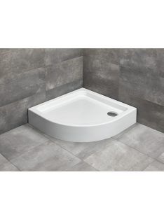   Radaway Laros A íves zuhanytálca 85x85 fehér, ajándék szifonnal
