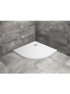   Radaway Doros A íves zuhanytálca 80x80 fehér, ajándék szifonnal