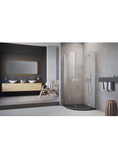 Radaway Essenza PDD íves zuhanykabin 80x100 átlátszó