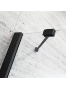 Radaway Essenza Black KDJ+S szögletes fekete zuhanykabin 100x100 átlátszó jobbos