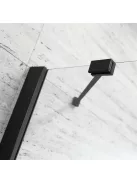 Radaway Essenza Black KDJ+S szögletes fekete zuhanykabin 80x120 átlátszó jobbos